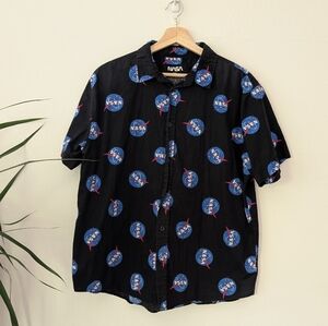 Black Short Sleeve Men's NASA Shirt